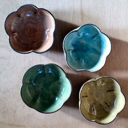 Deborah Prosser - Small bowls shaped when soft, stains under clear glaze