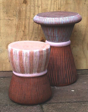 Deborah Prosser - Conservatory set - occasional table and barrel seat