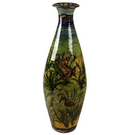 Deborah Prosser - Tall seahorses vase