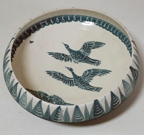 Deborah Prosser - Small dish with birds