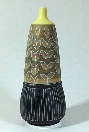 Deborah Prosser - Tall vase, Terra Sigillata